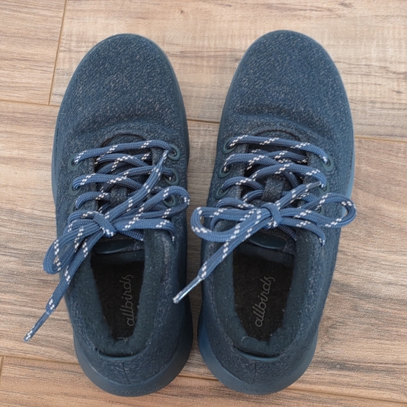 Allbirds Forest Green Wool Runner-Up Mizzle Hightop Sneakers Lightweight Size 7 - Picture 5 of 8